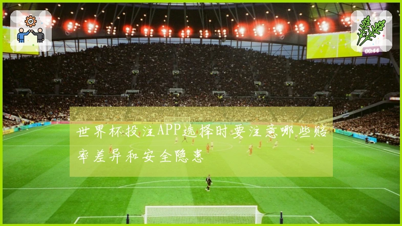 世界杯投注APP选择时要注意哪些赔率差异和安全隐患